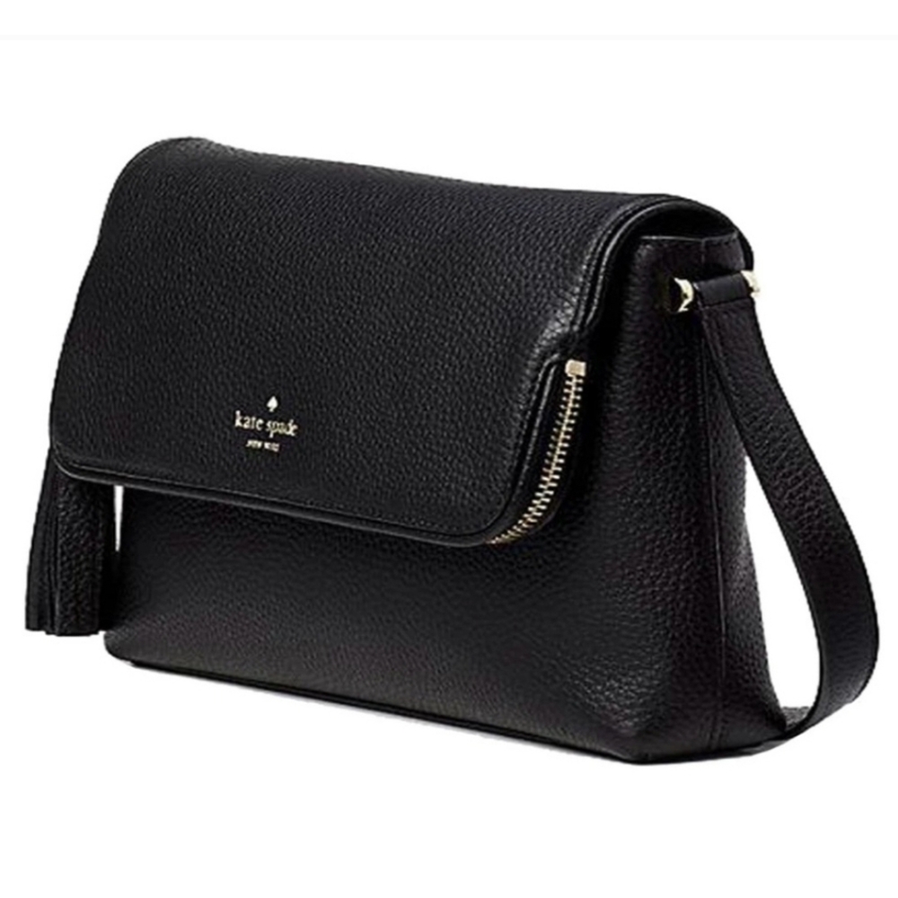 Kate Spade Black Crossbody Bag With Black & white leather wallet set EUC - Picture 6 of 9